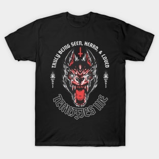 Being Loved Terrifies Me Self Aware Meme Obnoxious Metal T-Shirt